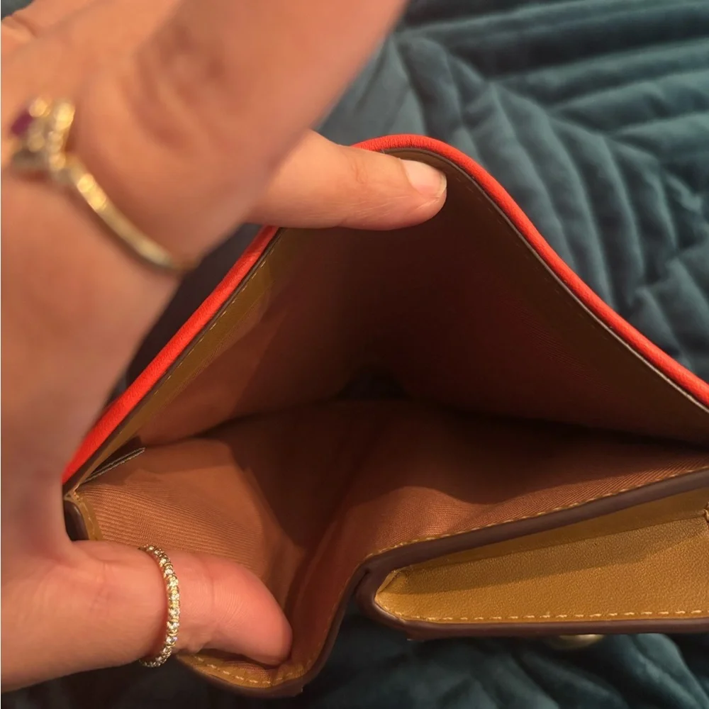 Coach Tabby Wallet Red Orange - Picture 5 of 6